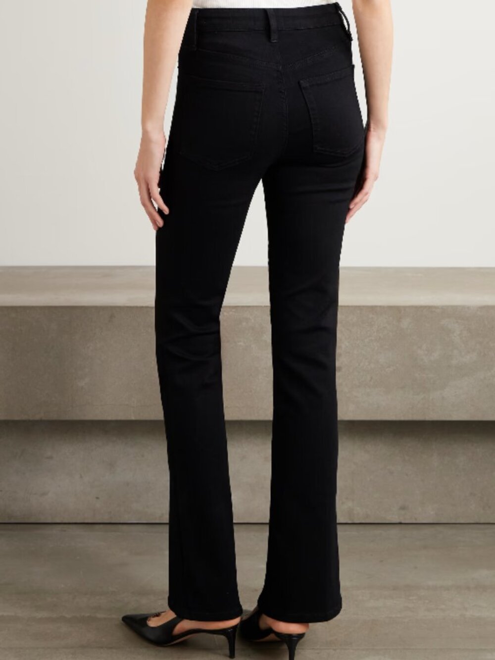 FRAME Reboot High Rise Bootcut Jeans – Black – Size 27 – NWT Soft Stretch Denim - Picture 14 of 14